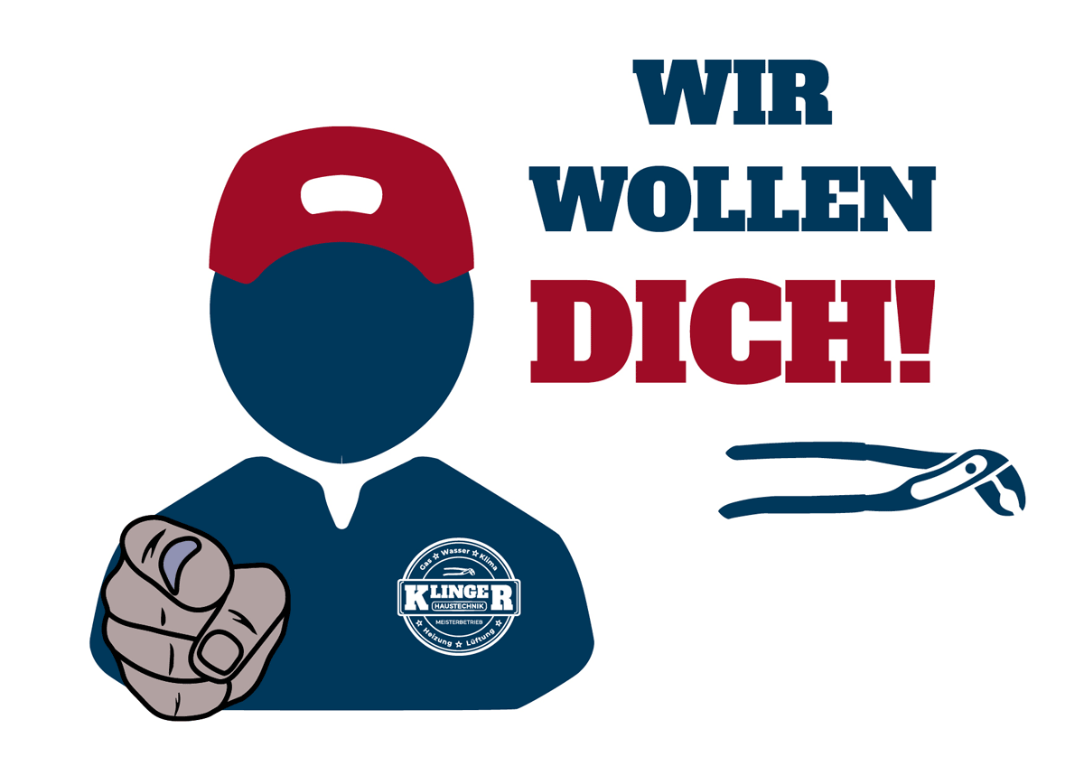 Wir suchen dich! Klinger Haustechnik